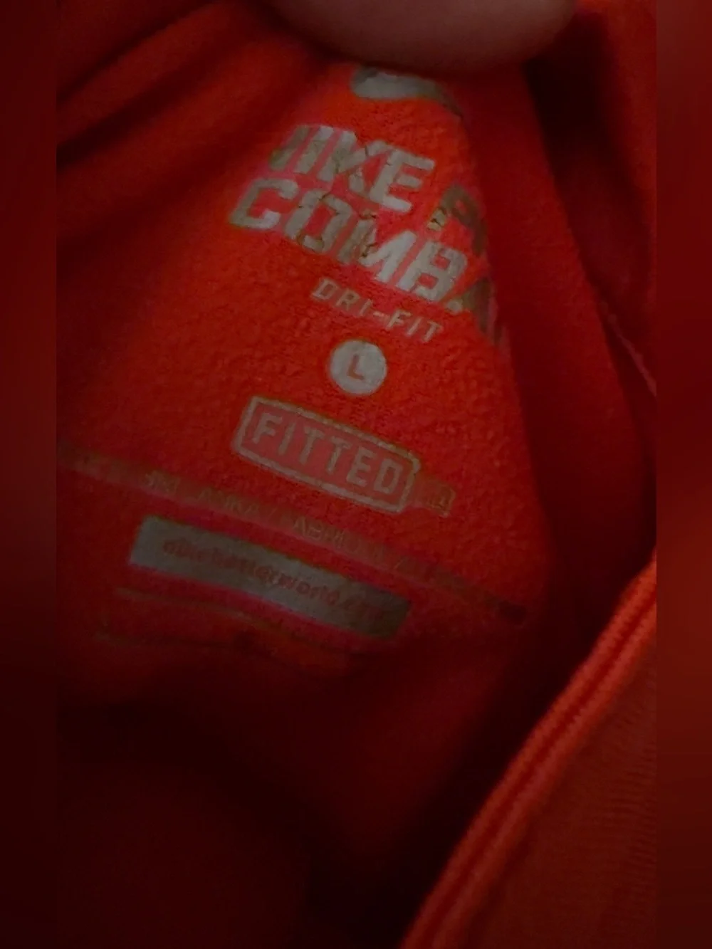 Nike Orange Long-Sleeve Half-Zip Top
